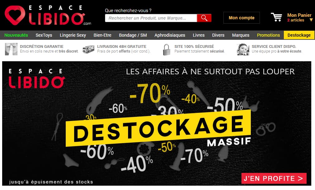 site internet espacelibido.com