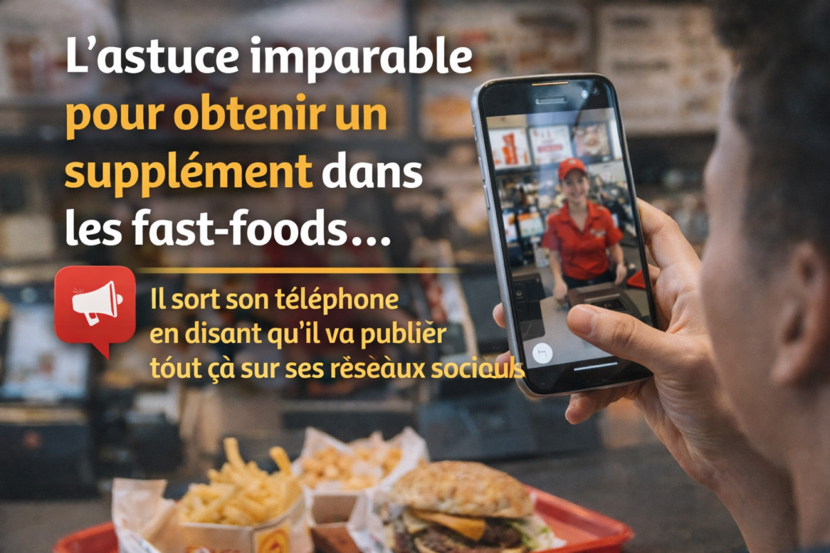 astuce supplément restaurant